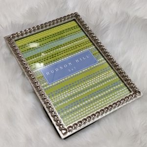 Hudson Hill silver braided border photo frame